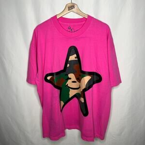 Asspizza Austin Babbitt 2022 Camo Carls Jr Star Revived Tee Pink XL